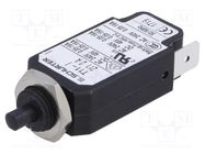 Circuit breaker; Urated: 240VAC; 48VDC; 2A; SPST; Poles: 1; screw 