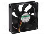 Fan: DC; axial; 24VDC; 92x92x25mm; 87.5m3/h; 34dBA; Vapo; Out: F type SUNON