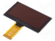 Display: OLED; graphical; 2.7"; 128x64; Dim: 73x41.86x2.15mm; white DISPLAY ELEKTRONIK