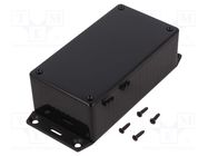 Enclosure: multipurpose; X: 65mm; Y: 120mm; Z: 40mm; 1591; ABS; black HAMMOND