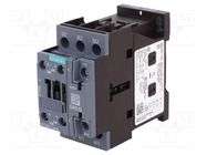 Contactor: 3-pole; NO x3; Auxiliary contacts: NO + NC; 110VAC; 32A SIEMENS