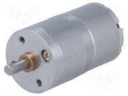 Motor: DC; with gearbox; 2÷7.5VDC; 600mA; Shaft: D spring; 73rpm DFROBOT