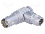 Connector: coaxial; 0S; plug; male; PIN: 1; soldering; for cable; 6A LEMO