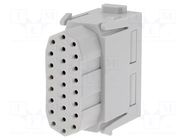 Connector: HDC; module; female; 4A; 50V; Han-Modular®; PIN: 25 HARTING