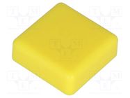 Button; square; yellow; 12x12mm NINIGI