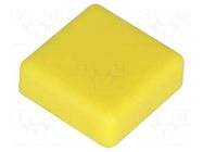 Button; square; yellow; 12x12mm NINIGI
