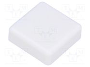 Button; square; white; 12x12mm NINIGI