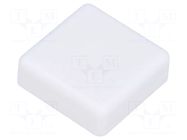 Button; square; white; 12x12mm NINIGI