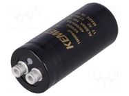 Capacitor: electrolytic; 10mF; 63VDC; Ø36x82mm; Pitch: 12.8mm; ±20% KEMET