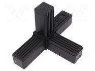 Mounting coupler; for profiles; Mat: polyamide; -30÷100°C; I: 77mm ELESA+GANTER