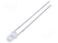 LED; red; 3mm; 1380÷3000mcd; 30°; Front: convex; 1.8÷2.4VDC FORYARD
