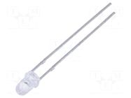 LED; yellow; 3mm; 3000mcd; 30°; Front: convex; 1.7÷2.5VDC FORYARD