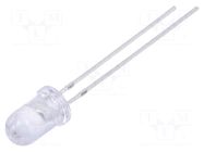 LED; yellow; 5mm; 10000÷15000mcd; 15°; Front: convex; 1.7÷2.5VDC FORYARD