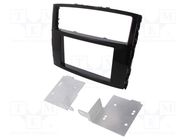 Radio frame; Mitsubishi; 2 DIN; black gloss ACV