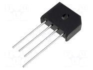 Bridge rectifier: single-phase; Urmax: 600V; If: 6A; Ifsm: 135A YANGJIE TECHNOLOGY