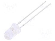 LED; yellow green; 5mm; 1500÷2500mcd; 15°; Front: convex FORYARD