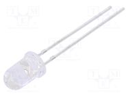 LED; 5mm; red; 4000mcd; 15°; Front: convex; 1.7÷2.5VDC; No.of term: 2 FORYARD