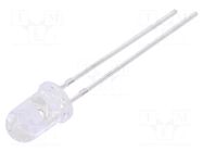LED; red; 5mm; 4000mcd; 15°; Front: convex; 1.7÷2.5VDC; No.of term: 2 FORYARD