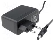 Power supply: switching; mains,plug-in; 18VDC; 0.83A; 15W; 78% MEAN WELL