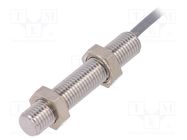 Sensor: inductive; OUT: PNP / NO; 0÷2mm; 10÷30VDC; M8; IP67; 200mA 