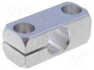 Mounting coupler; D: 16mm; W: 20mm; H: 20mm; L: 45mm; aluminium ELESA+GANTER