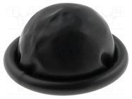 Thimbles; ESD; L; Features: talc free,conductive; latex; black 