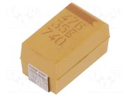 Capacitor: tantalum; low ESR; 47uF; 35VDC; SMD; X; 2917; ±10%; T495 KEMET