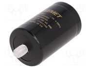 Capacitor: electrolytic; 1mF; 400VDC; Ø51x82mm; Pitch: 22.2mm; ±20% KEMET