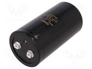 Capacitor: electrolytic; 2.2mF; 500VDC; Ø77x146mm; Pitch: 31.8mm KEMET