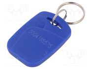 RFID pendant; plastic; blue; 125kHz; 8BROM 