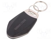 RFID pendant; metal,plastic; black; 125kHz; 8BROM 