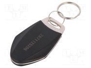 RFID pendant; ISO/IEC14443-3-A,NTAG2; metal,plastic; black 