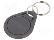 RFID pendant; plastic; grey; 125kHz; 8BROM 