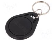 RFID pendant; plastic; black; 125kHz; 8BROM SYSTEM 7 SECURITY