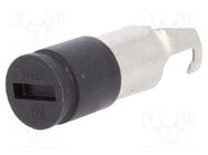 Adapter; cylindrical fuses; 6.3x32mm; 10A; black; 250VAC; UL94V-0 SCHURTER