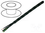 Wire; HELUFLON® FEP-6Y; 3G0.75mm2; stranded; Cu; FEP; black; 600V HELUKABEL