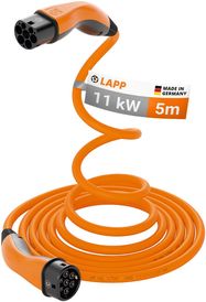 Type 2 Self-Retracting Charging Cable, up to 11 kW, 5 m, orange LAPP