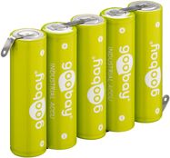 5x AA (Mignon) - 2100 mAh, Solder tail (Z),(NiMH), 6 V