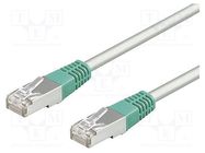 Patch cord; F/UTP; 5e; stranded; CCA; PVC; grey; 1m; 26AWG Goobay