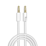 Dudao cable AUX mini jack 3.5mm 1m 3 pole stereo white (L12S white), Dudao