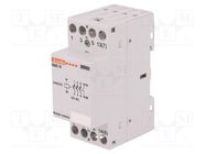 Contactor: 4-pole installation; 32A; 24VAC,24VDC; NO x4 LOVATO ELECTRIC