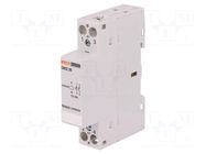 Contactor: 2-pole installation; 32A; 24VAC,24VDC; NO x2; CN32 LOVATO ELECTRIC