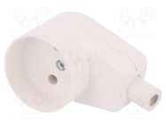 Connector: AC supply; female; socket; 2P; 250VAC; 16A; Type: round JONEX