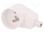 Connector: AC supply; female; socket; 2P+PE; 250VAC; 16A; white JONEX