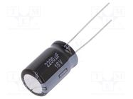 Capacitor: electrolytic; low ESR; THT; 2200uF; 16VDC; Ø12.5x20mm PANASONIC