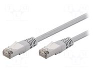 Patch cord; RJ45 plug,both sides; F/UTP; 5e; stranded; CCA; PVC Goobay