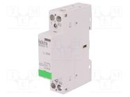 Contactor: 2-pole installation; 20A; 24VAC; NC + NO ISKRA