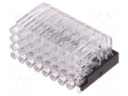 Fiber for LED; Ø2mm; No.of mod: 32; round; Front: convex MENTOR