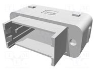 Enclosure: for HDC connectors; Han GND; for panel mounting; IP65 HARTING