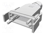 Enclosure: for HDC connectors; Han GND; for cable; latch; IP65 HARTING